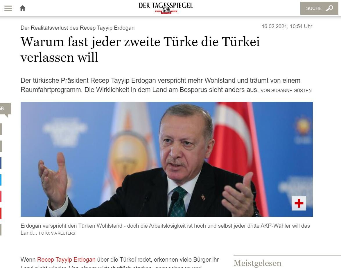 Alman Gazetesi: İki Türk’ten Biri Ülkeden Kaçmak İstiyor - Resim: 1