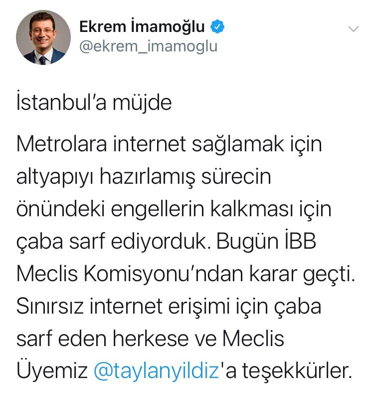 Ekrem İmamoğlu İstanbul'a Müjde Diyerek Duyurdu: Metrolara İnternet Geliyor - Resim: 1
