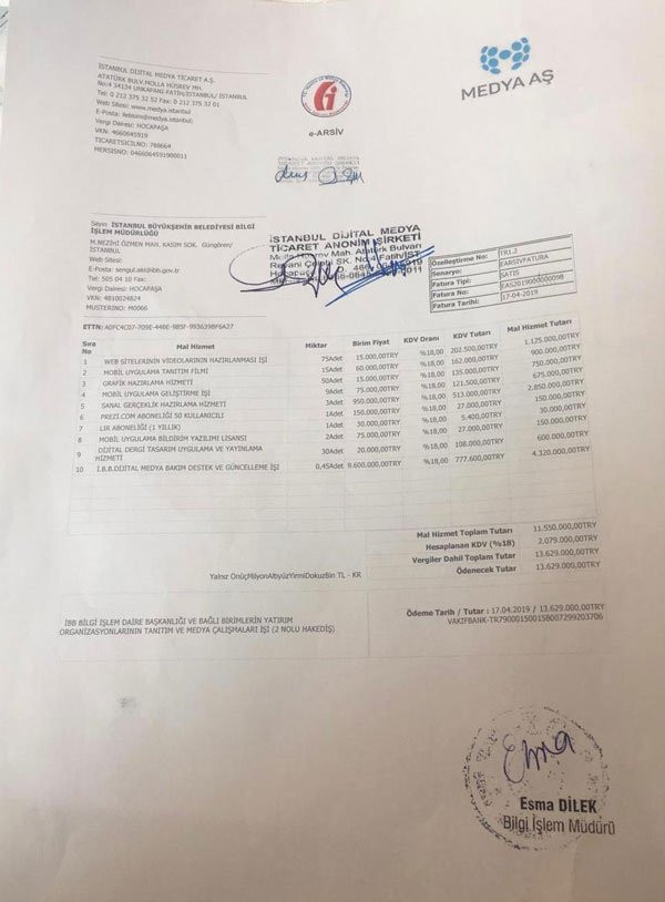 İBB’den 13 milyonluk fatura açıklaması - Resim: 1