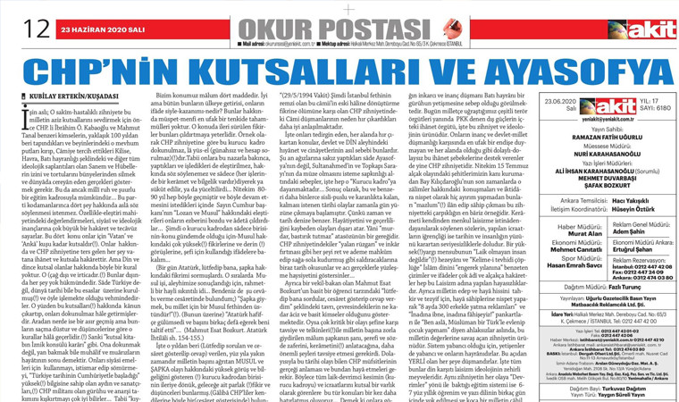 Yeni Akit sayfasında Atatürk‘e çirkin hakaretler - Resim: 1