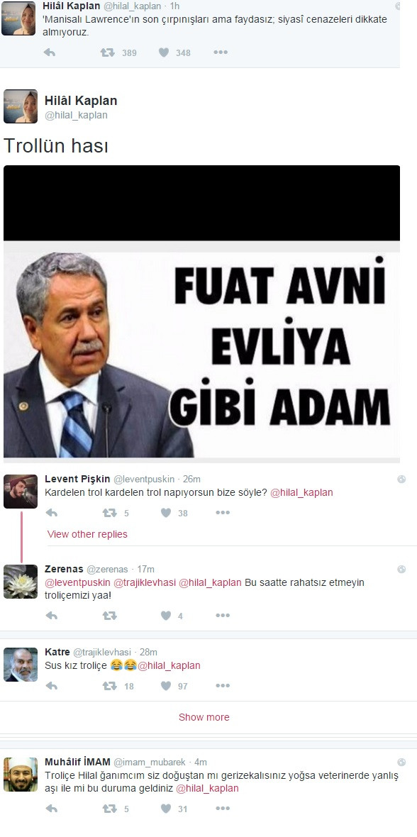 O troliçe Hilal Kaplan mı? Arınç'a Manisalı Lawrence dedi - Resim: 1