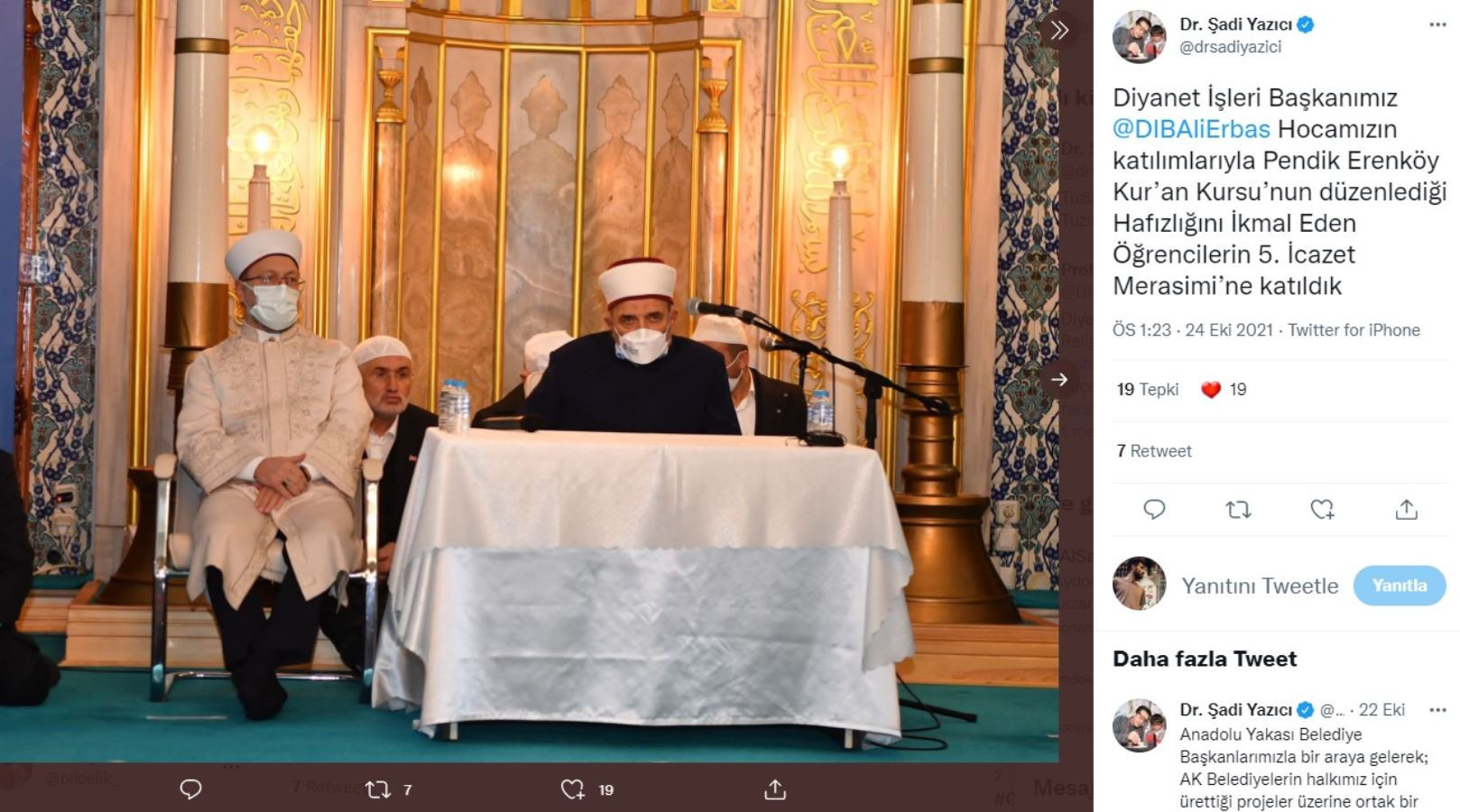 Atatürk'e Hakaret Etmişti: Demirkan, Ali Erbaş'ın Yanında Ortaya Çıktı - Resim: 1