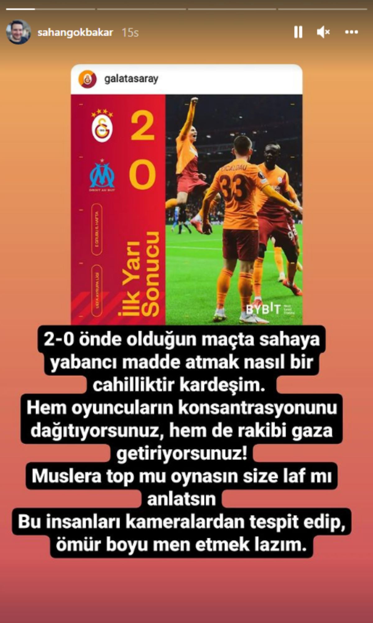 Şahan Gökbakar'dan Galatasaray Taraftarına: Bu Nasıl Cahillik - Resim: 1