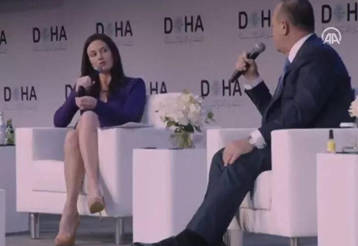 Putin'e Bacak Hareketi Yapan Hadley Gamble Çavuşoğlu'nu da Kızdırdı - Resim: 1