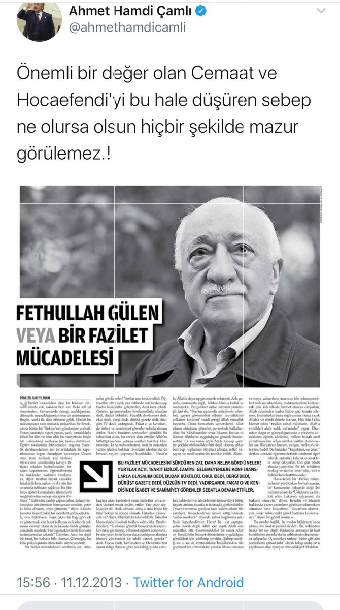 Nihal Olçok AKP'li Ahmet Hamdi Çamlı'nın FETÖ'ye övgüsünü ifşa etti - Resim: 1