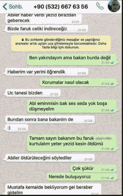 Akit: FETÖ'cü bakanlık Whatsapp'ta Tayyip Erdoğan ve Faruk Çelik'i öldürmeyi konuştu! - Resim: 2