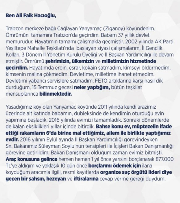 Soylu Cephesinden Sedat Peker'e Yanıt Geldi: Karakter Yoksunları İftirada Sınır Tanımıyor - Resim: 1