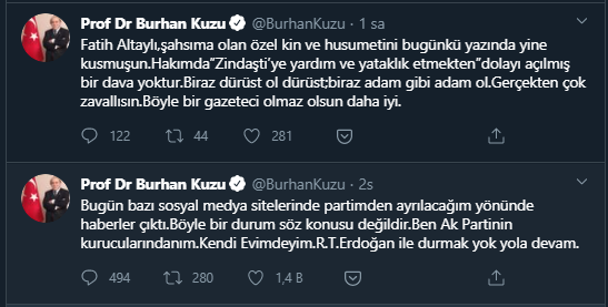 Burhan Kuzu AKP'den ayrılacağı iddiasını yalanladı - Resim: 1