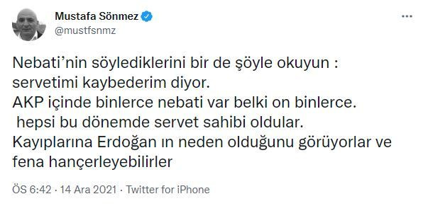 Ünlü Ekonomistten Nebati Yorumu: Erdoğan'ı Hançerleyebilirler - Resim: 1