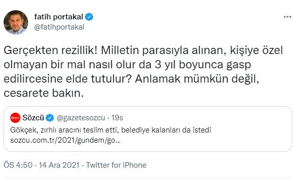 Fatih Portakal'dan Melih Gökçek'e Tepki: Bu Gerçekten Rezillik - Resim: 1