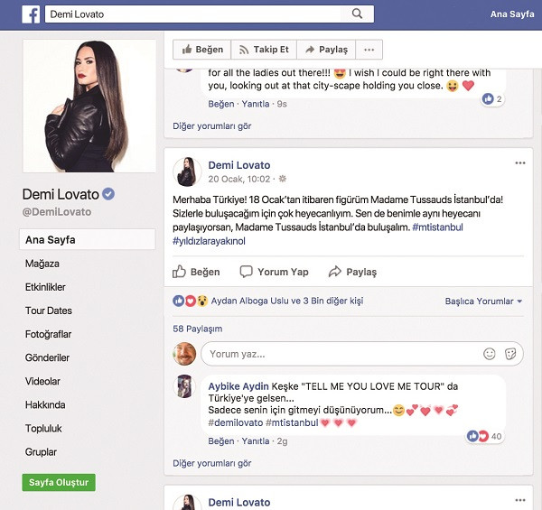 Demi Lovato Facebook'taki Türkçe paylaşımıyla şaşırttı - Resim: 1