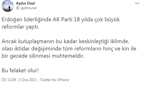 Erdoğan'ın eski danışmanından kutuplaşma uyarısı - Resim: 1