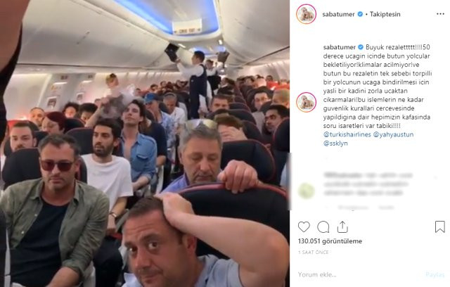 Saba Tümer THY uçağındaki torpilli yolcu rezaletini paylaştı - Resim: 1