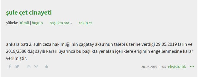Şule Çet cinayeti sanığı rahatsız olmuş! Ekşi Sözlük'teki o içerik silindi - Resim: 1