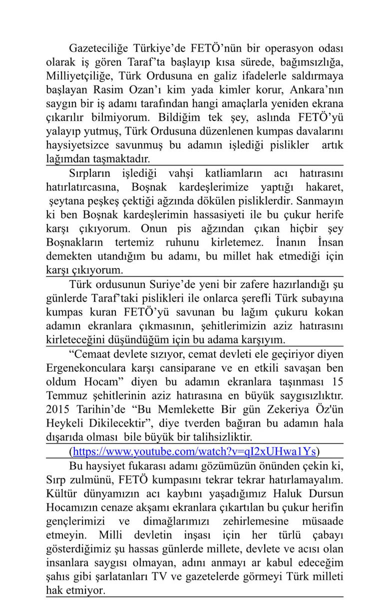 MHP'li Sancaklı'dan Rasim Ozan Kütahyalı'ya: Ömür boyu peşindeyim - Resim: 1