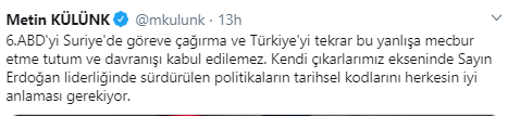 AKP’li Metin Külünk ABD’yi göreve çağıran Saraydaki SETA’cılara fena çaktı - Resim: 1