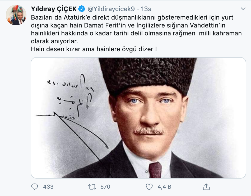 Bahçeli'nin danışmanından Sabah gazetesi ve Burhan Kuzu'ya 19 Mayıs tepkisi - Resim: 1