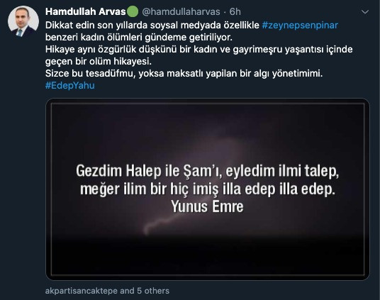 AKP'li meclis üyesinden öldürülen Zeynep Şenpınar için çirkin yorum - Resim: 1