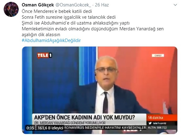 Merdan Yanardağ'dan Gökçek'in oğluna: Babanın Ankara’yı parsellemesine benzemez bu - Resim: 1