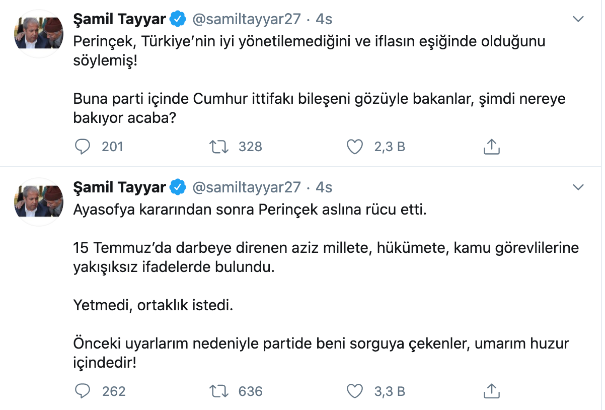 AKP'li Şamil Tayyar'dan Perinçek iddiası: Ortaklık istedi - Resim: 1