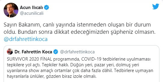 Acun Ilıcalı'dan Koca'nın Survivor eleştirisine yanıt! - Resim: 1