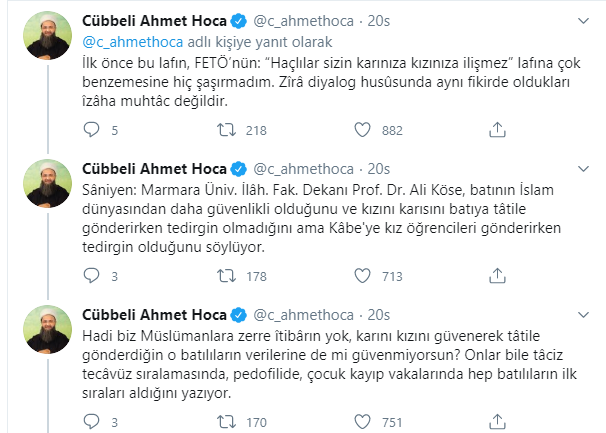 Cübbeli Ahmet, Bin FETÖ geliyor diyen Ali Köse'yi hedef aldı - Resim: 1
