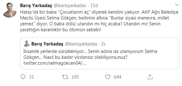 AKP'li meclis üyesinden çocuklarım aç diyerek valilik önünde kendini yakan adam için vicdansız yorum - Resim: 3