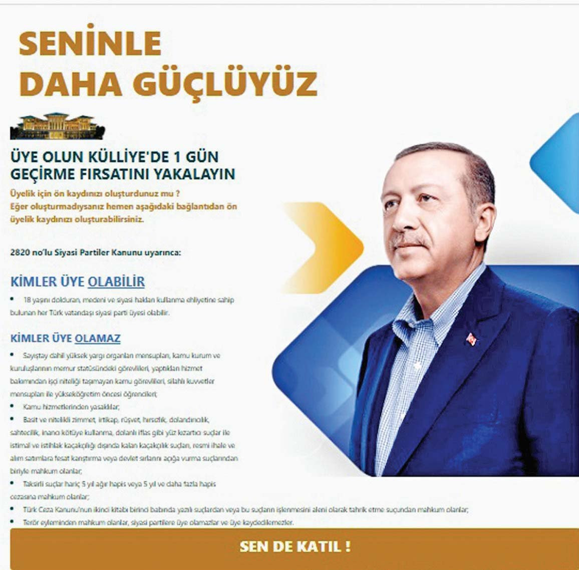 AKP'de promosyon: Üye ol, sarayda bir gün geçir - Resim: 1