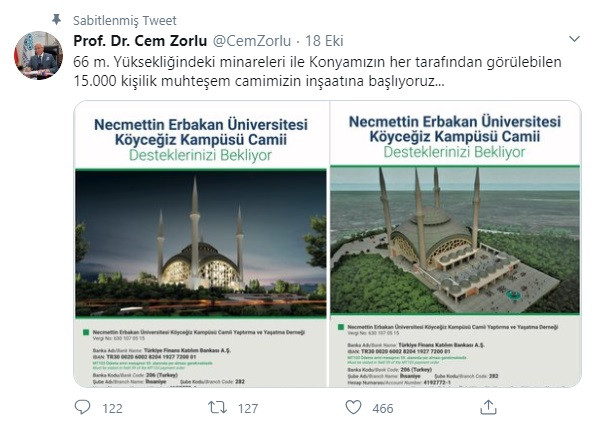 Üniversite Rektörü Erdoğan'dan ilham aldı, IBAN no paylaştı - Resim: 1