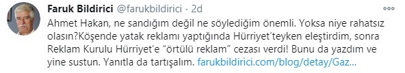Faruk Bildirici'den Ahmet Hakan'a: Eleştirilerimi yanıtla da tartışalım - Resim: 2