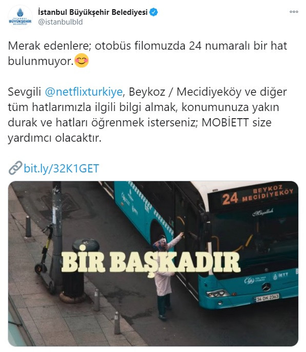 İBB’den Netflix'e: Otobüs filomuzda 24 numaralı bir hat bulunmuyor - Resim: 1