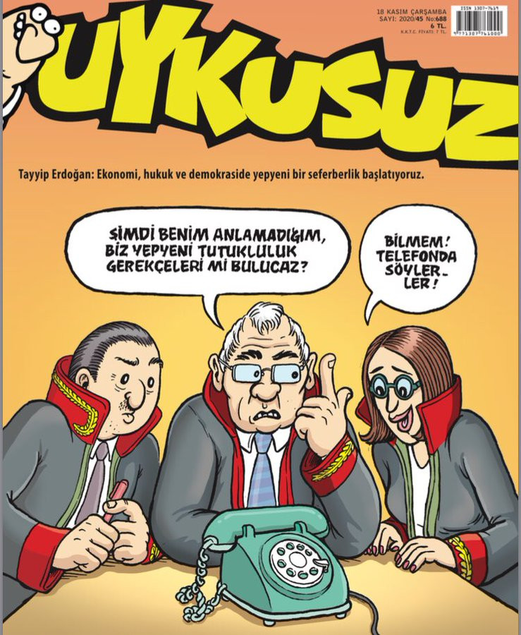 Uykusuz’dan Erdoğan'ın hukuk reformu sözüyle ilgili flaş kapak - Resim: 1