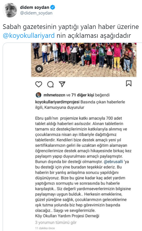 Didem Soydan'dan Sabah'a tepki: Yalan haber yapmak DNA'nıza işlemiş - Resim: 2