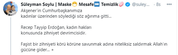 Soylu'dan Akşener'e Tepki! Allah'ın Gücüne Gider! - Resim: 1