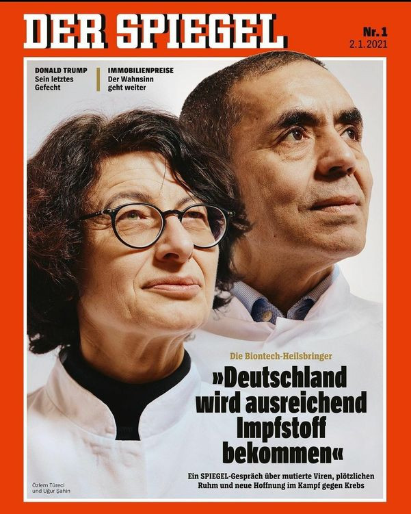 Özlem Türeci ve Uğur Şahin Der Spiegel'in Kapağında - Resim: 1