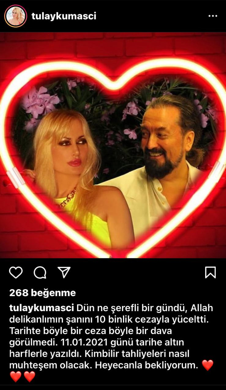 Seksi Kedicik Tülay Kumaşçı'dan Adnan Oktar'a Verilen Cezaya Flaş Yorum - Resim: 1