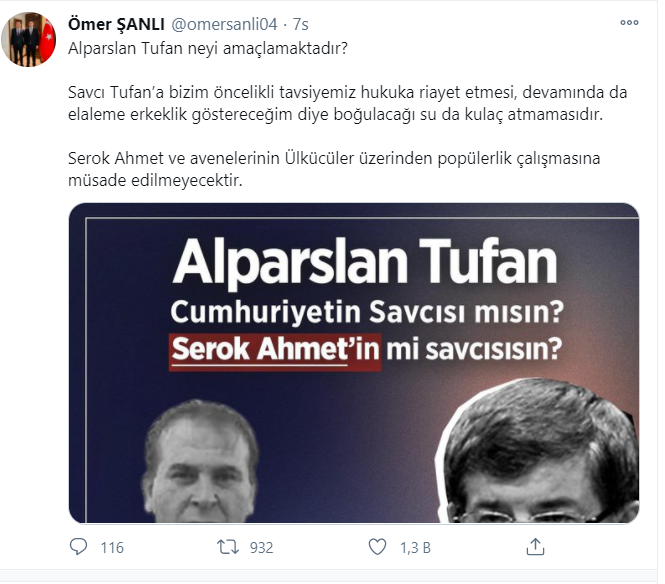 Ülkü Ocakları Başkan Yardımcısından Selçuk Özdağ'a Saldırı Soruşturmasını Yürüten Savcıya Tehdit! - Resim: 1