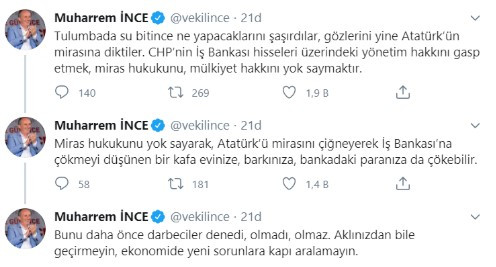 İnce: AKP kafası bankadaki paranıza da el koyabilir - Resim: 1