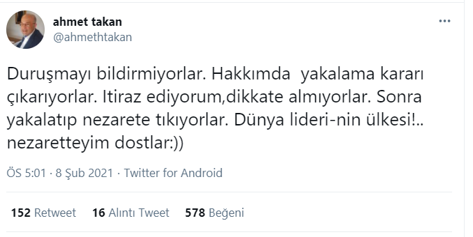 Korkusuz Gazetesi Yazarı Ahmet Takan Gözaltına Alındı - Resim: 1