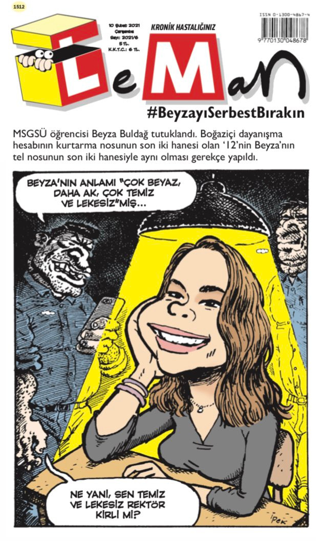 LeMan'dan Dikkat Çeken Beyza Buldağ Kapağı: #BeyzayıSerbestBırakın - Resim: 1