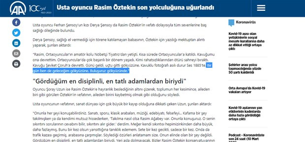 Anadolu Ajansı Ferhan Şensoy'un Rasim Öztekin'e Yazdığı Mektubu Sansürledi - Resim: 1