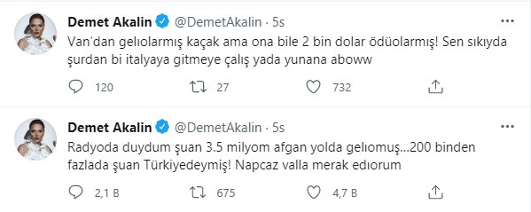 Ankara'nın Sadece Seyrettiği Afgan Göçüne Demet Akalın'dan Sert Tepki - Resim: 1