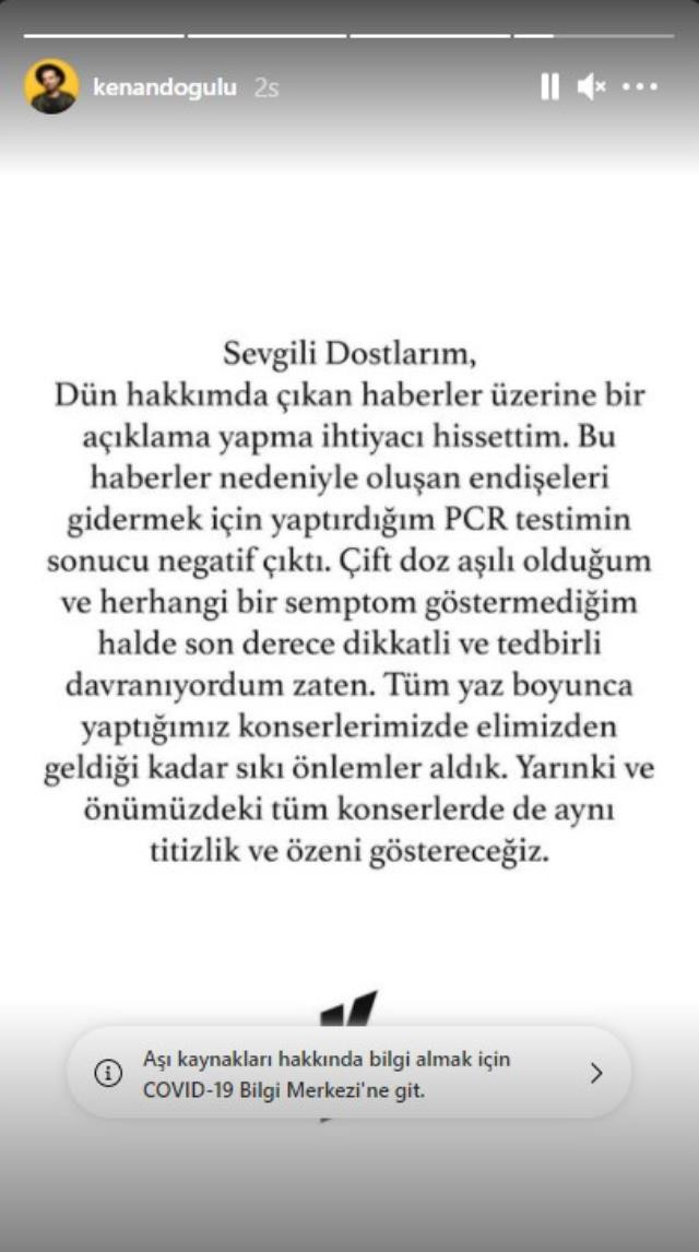 Kenan Doğulu Covid-19 Pozitif Şekilde Konser Verdiği İddiasını Yalanladı - Resim: 1