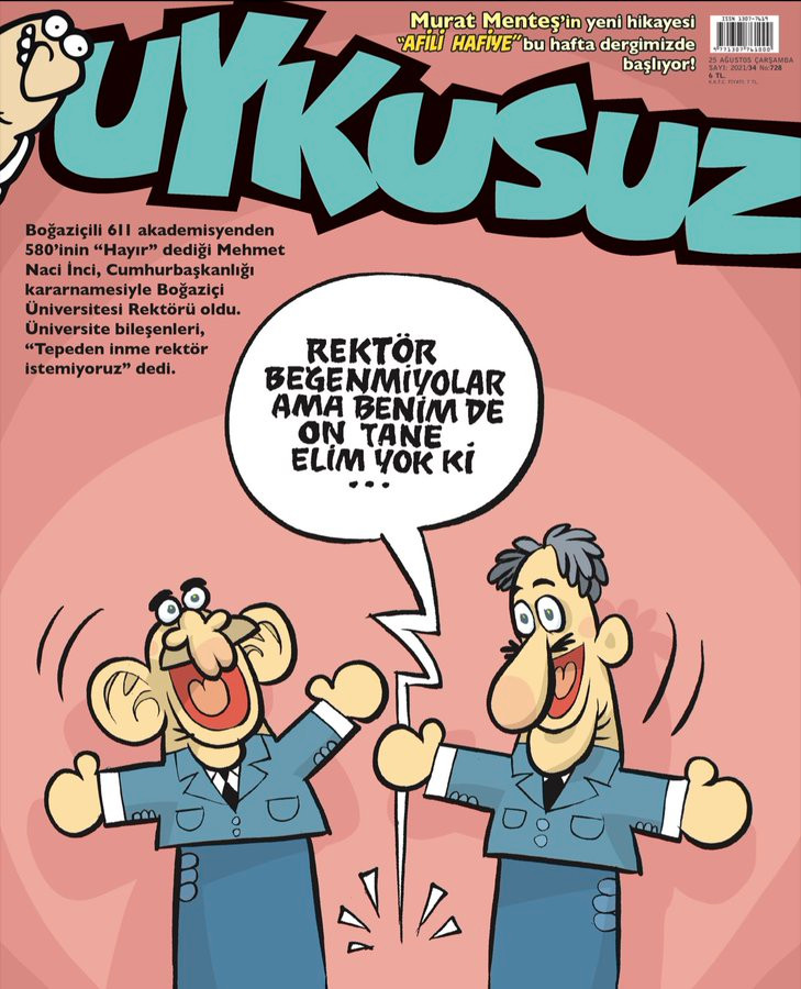 Uykusuz'dan Flaş Rektör Kapağı: Naci İnci'ye Gönderme! - Resim: 1