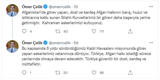 AKP: Türkiye, Afgan Halkı İstediği Sürece Yanlarında Olacaktır - Resim: 1