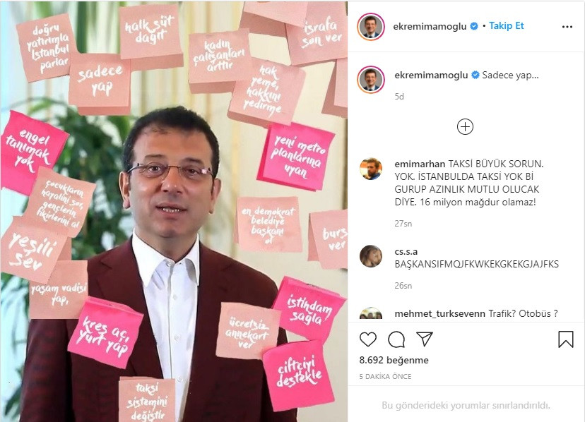 Ekrem İmamoğlu'nun Instagram Paylaşımı Gündem Oldu: Sadece Yap - Resim: 1
