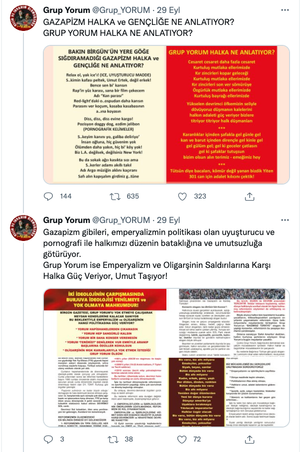 Grup Yorum: Gazapizm Gibileri Halkımızı Bataklığa Götürüyor - Resim: 1