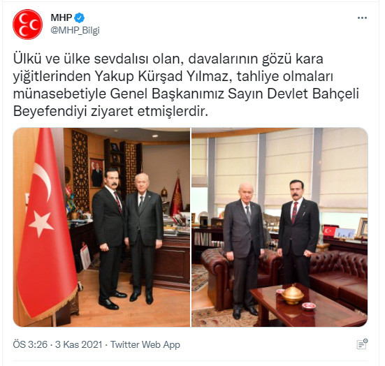 Tahliye olan Kürşat Yılmaz'dan Bahçeli'ye Ziyaret - Resim: 1