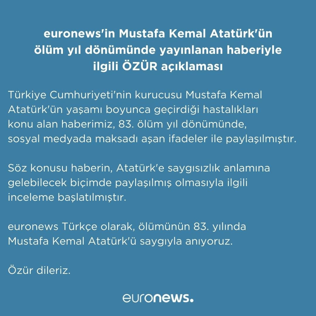 Euronews Türkçe'den Atatürk Düşmanlığı: O Paylaşıma Sert Tepki - Resim: 2
