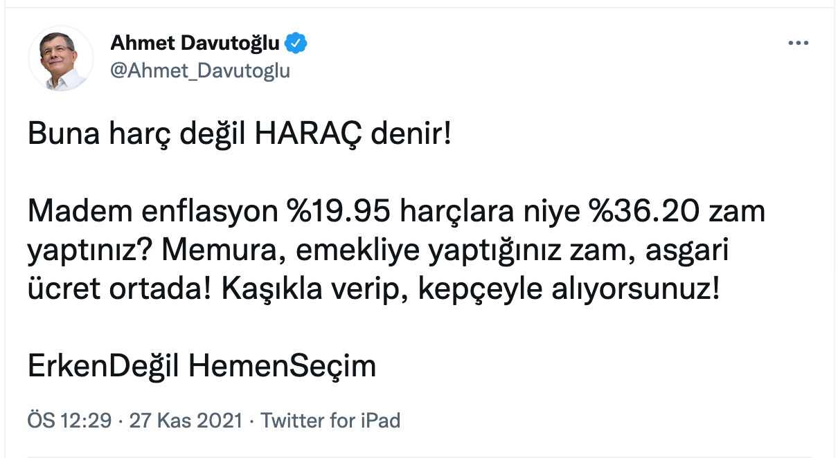 Davutoğlu: Buna Harç Değil Haraç Denir! - Resim: 1